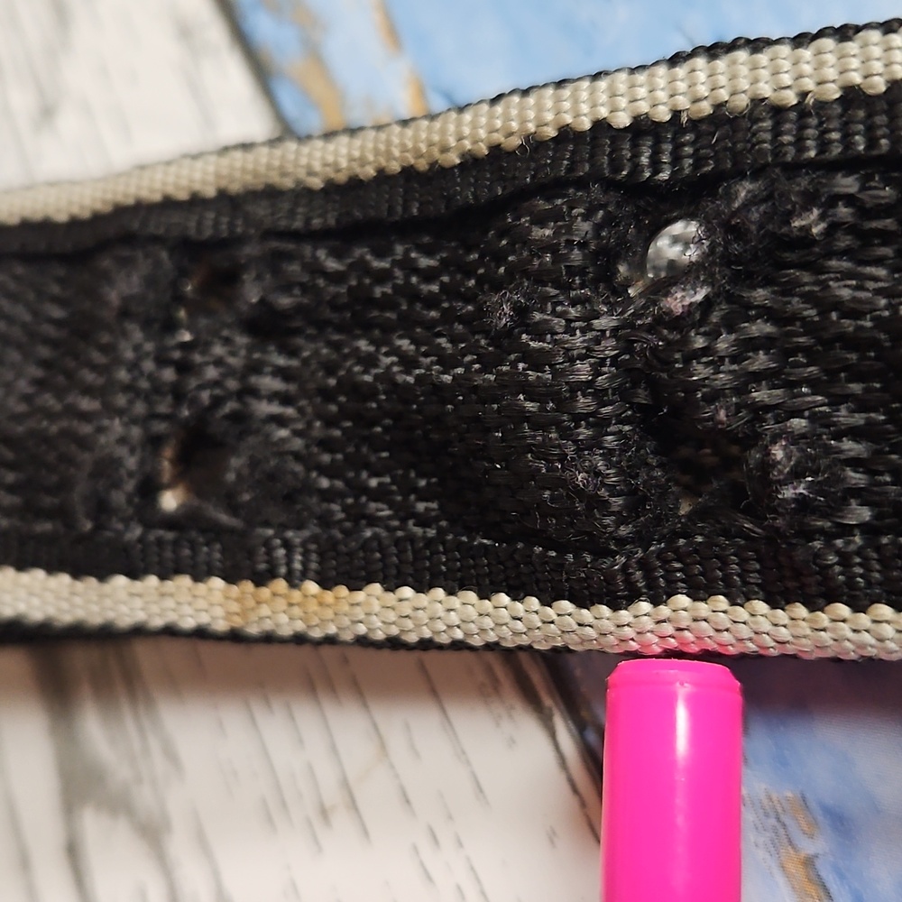 Diesel- Black and Gray Canvas Belt 4ft Long/36" Doubled Folded - Picture 11 of 12